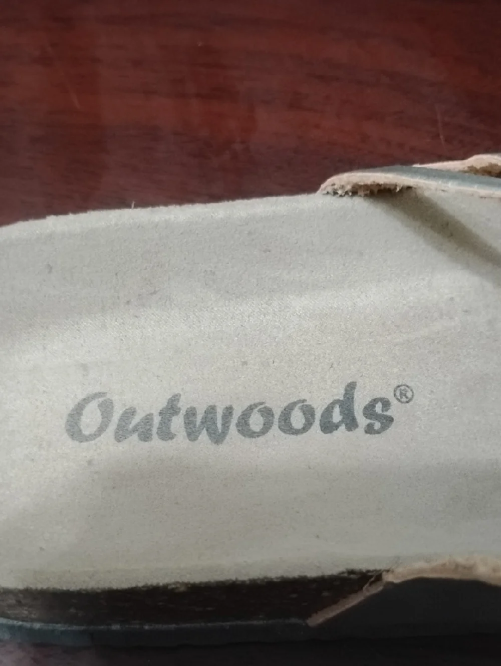 Outwoods Metallic Gold Buckle Slide Sandals‎